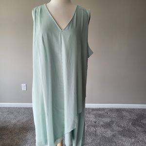 Soft Surroundings Mint Green Sleeveless Dress